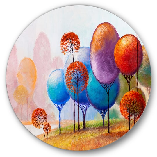Designart - Colourful Trees Impression III